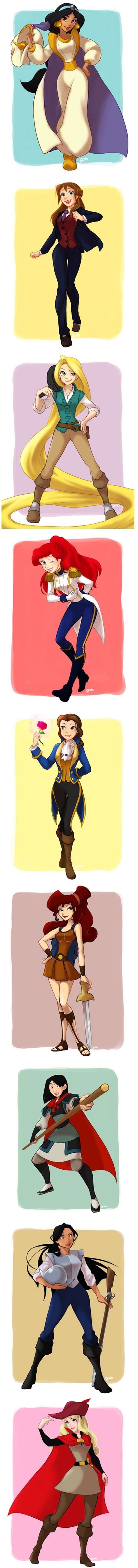 Princesses as their princes