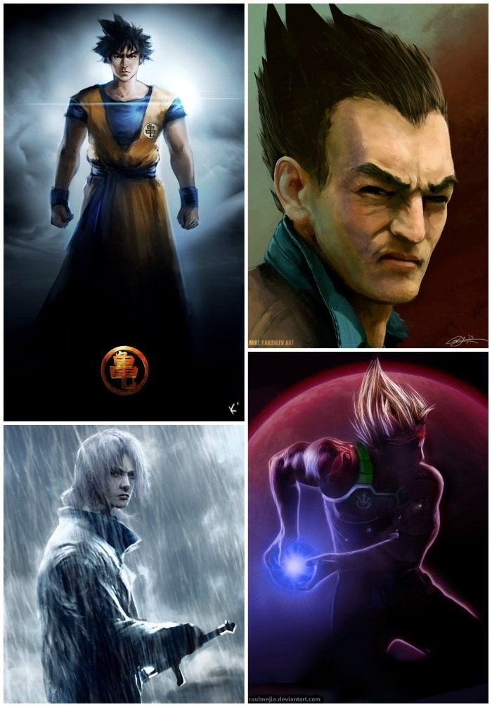 Realistic DBZ characters