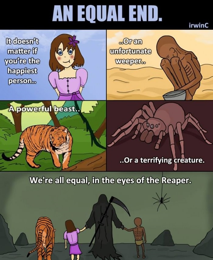 An equal end