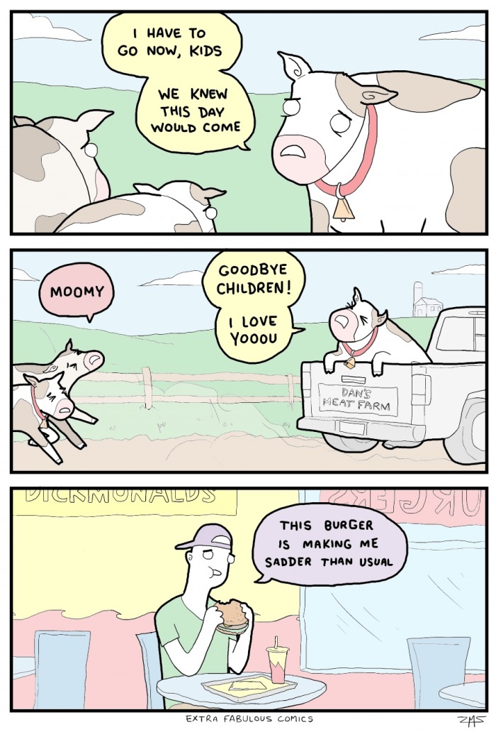 Sad cow
