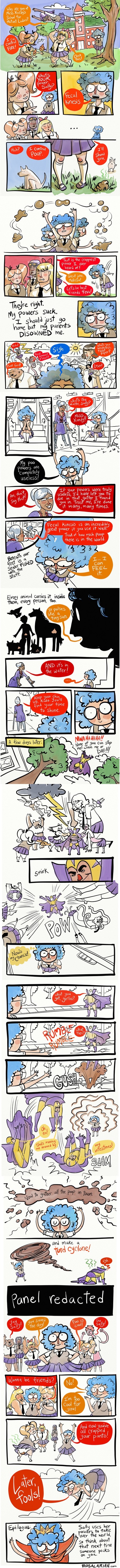Sally's mutant power is gross