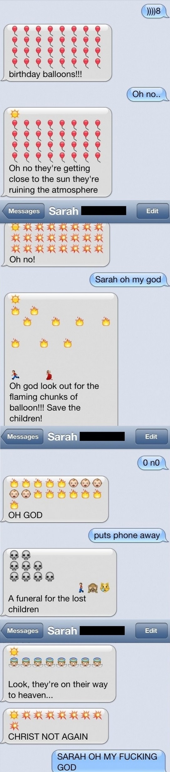 Sarah oh my god!
