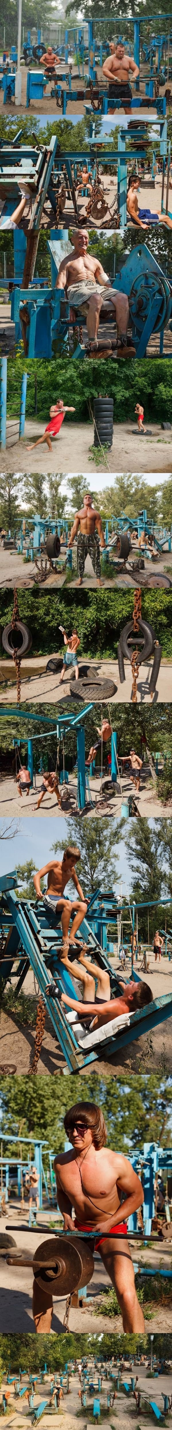 Outdoor gym in Ukraine