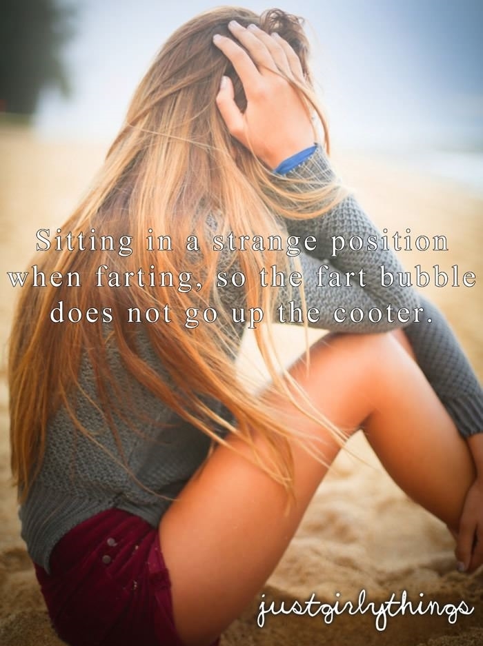 Sitting in a strange position