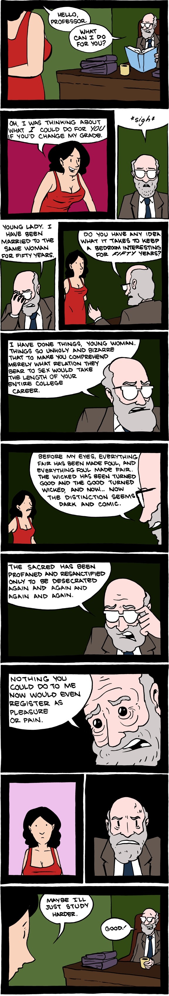Sneaky professor is sneaky