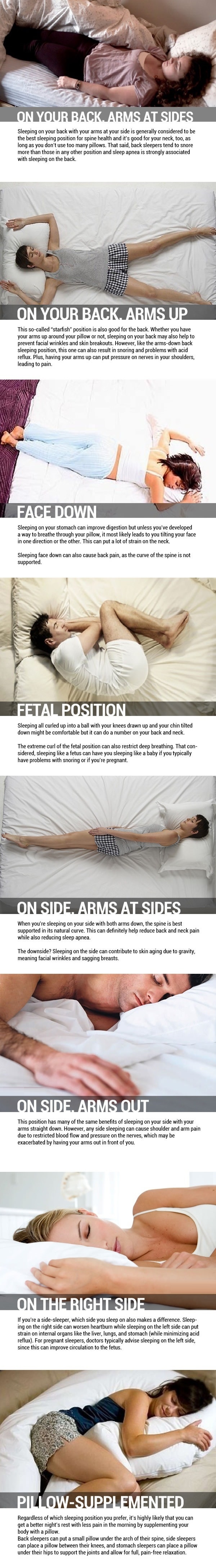 Sleeping positions