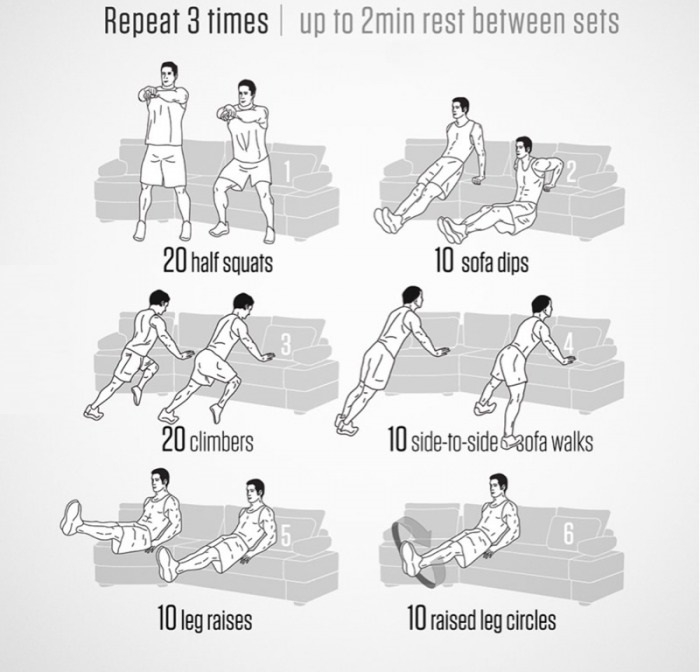 Sofa workout