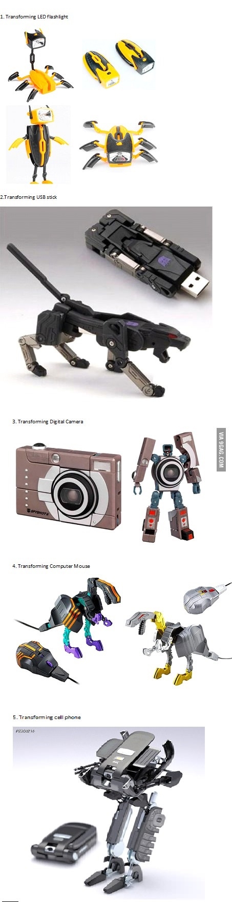 Transforming gadgets