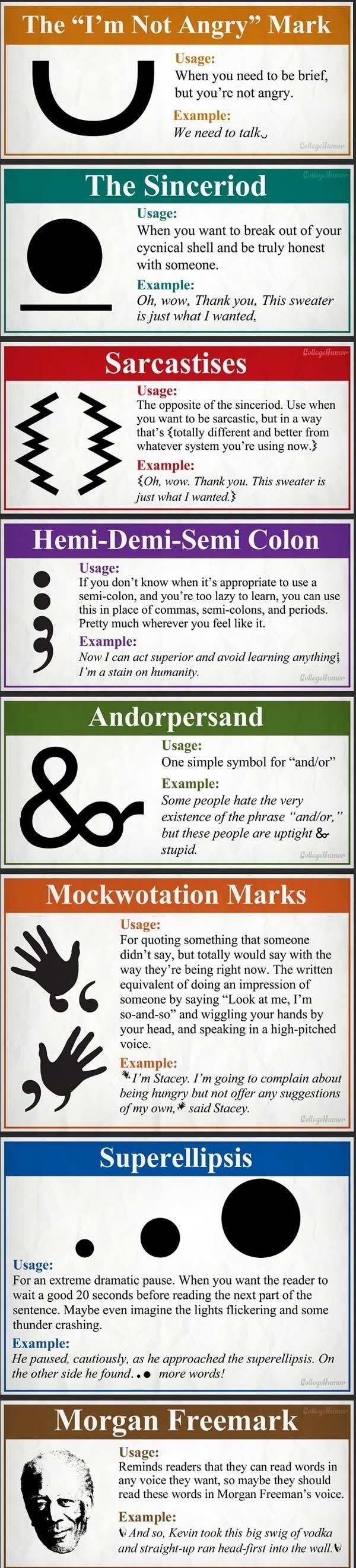 Some new punctuation
