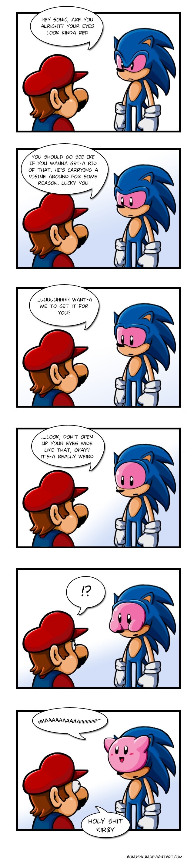 Sonic's eye infection