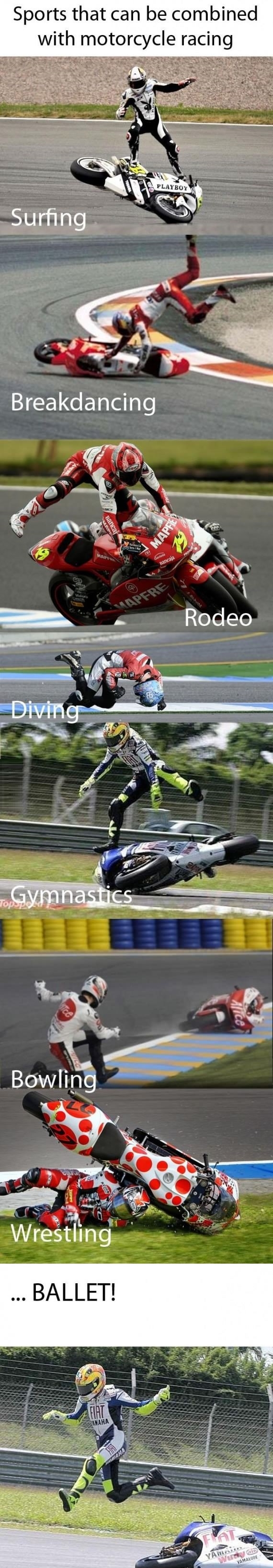 Motorbike racing sports