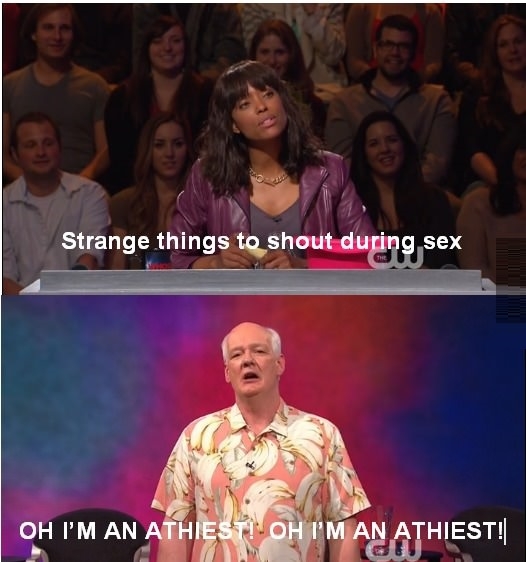 Strange things to shout