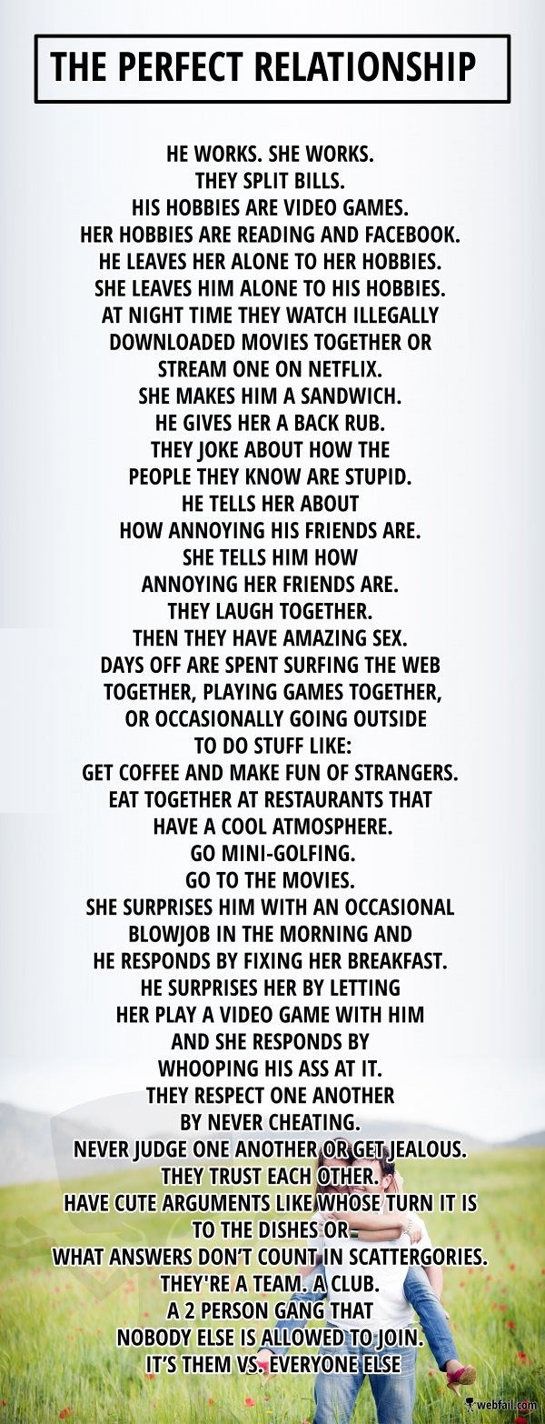 The perfect relationship