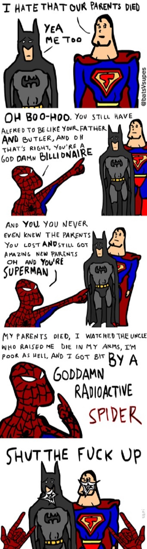 Spidey's having a bad day