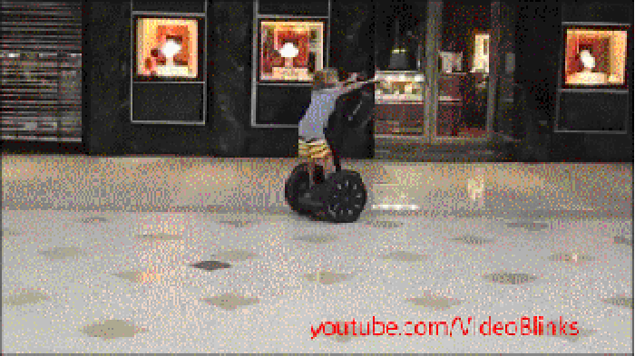 Kid on Segway
