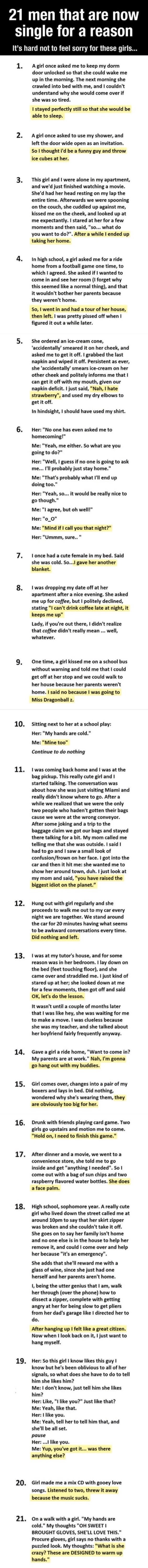 Men that are now single