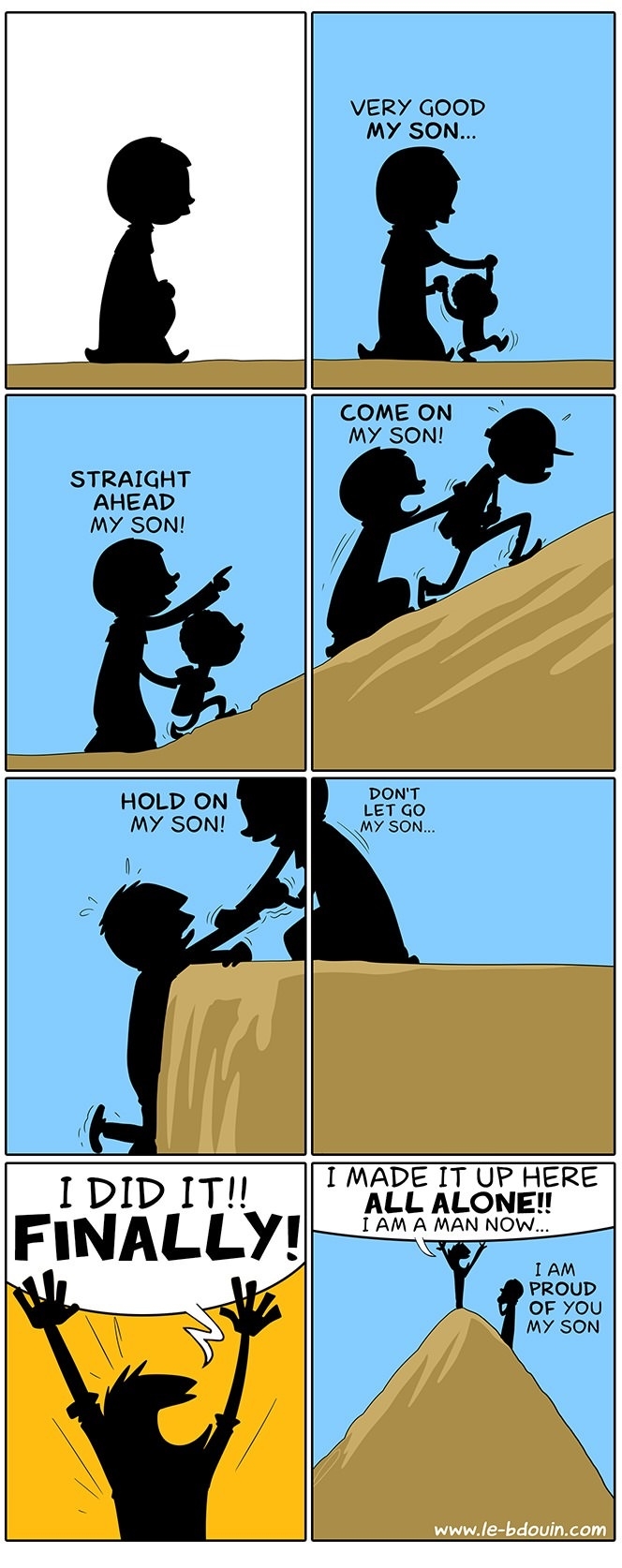 Behind every great man