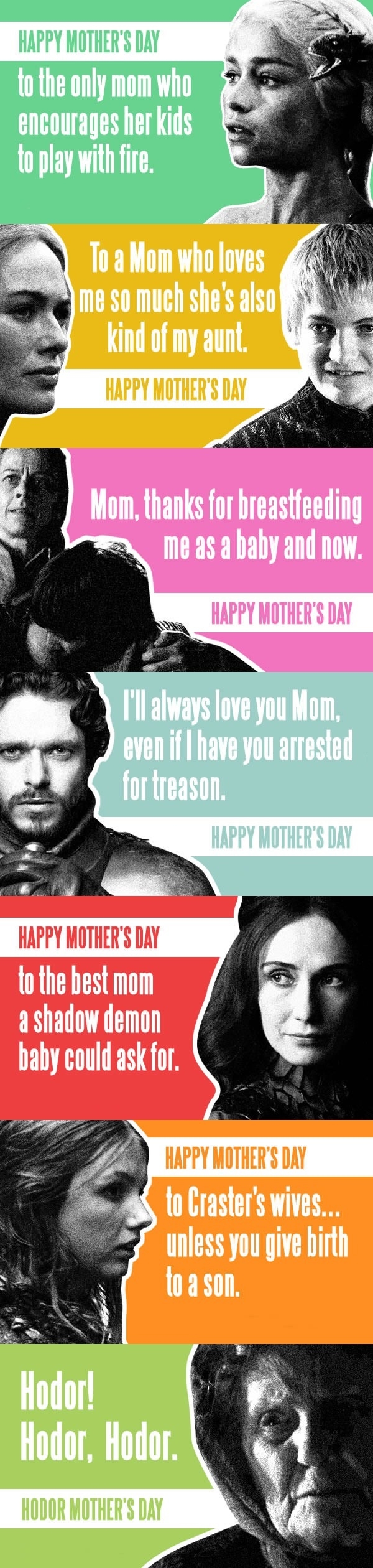 GoT mother�s day cards
