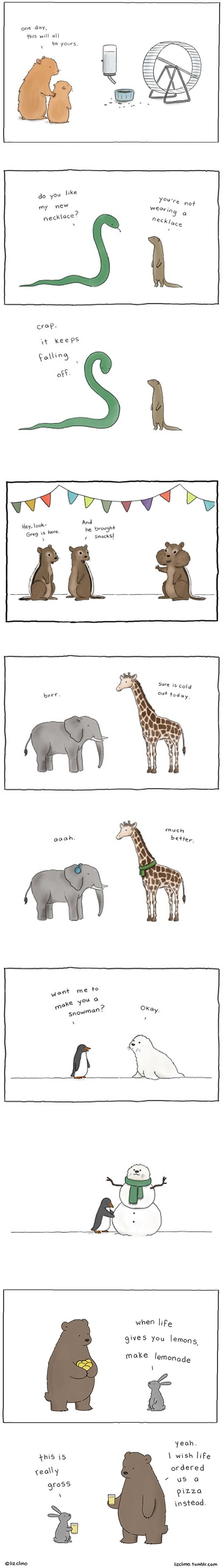 Cute animal comics