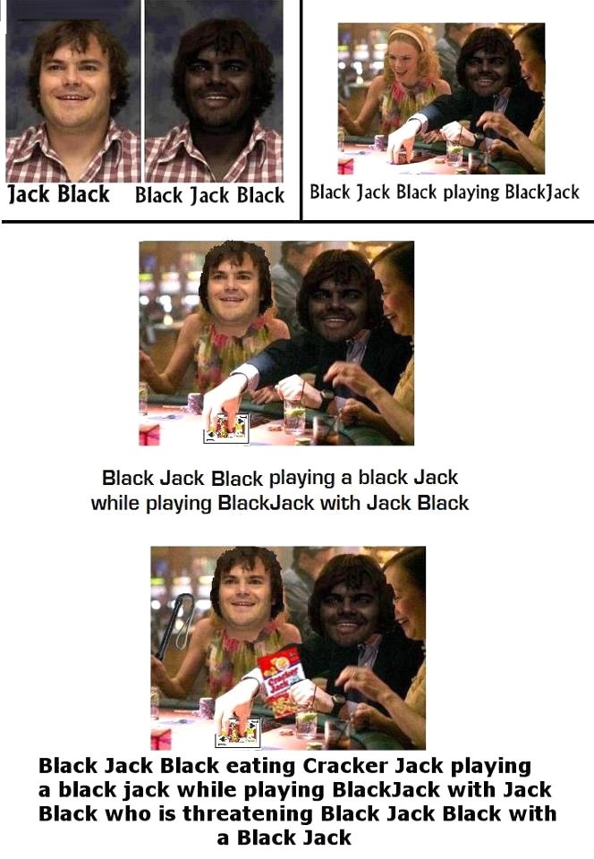 Jack black playing blackjack
