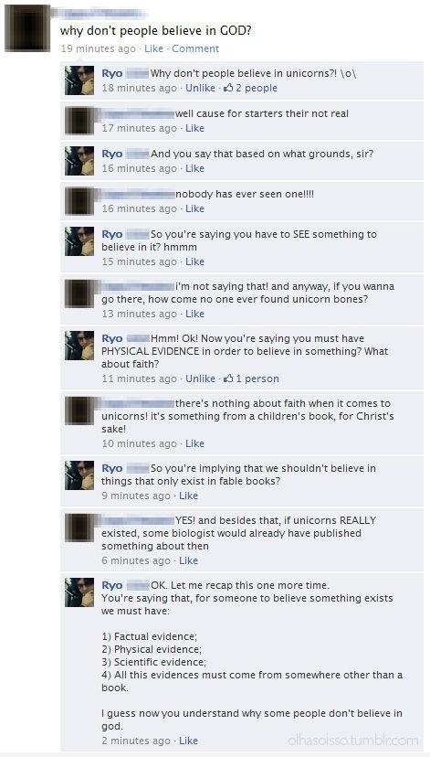 Why don't people believe in God?