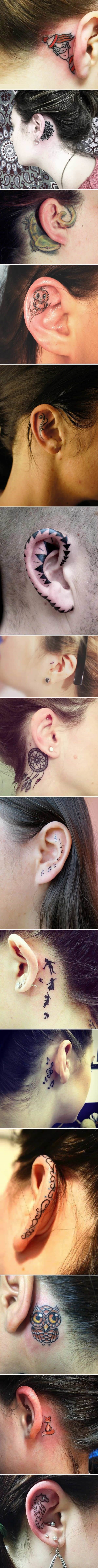 Creative ear tattoos