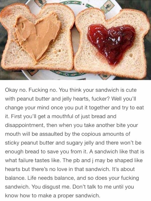 F**k your sandwich