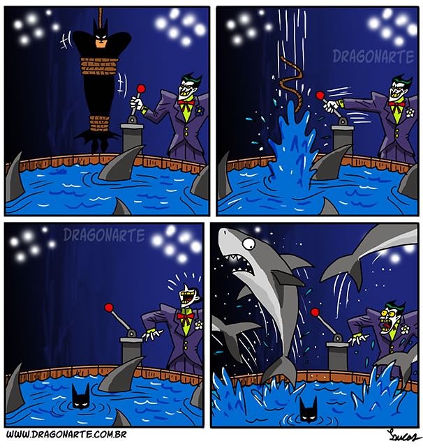 Even sharks fear Batman