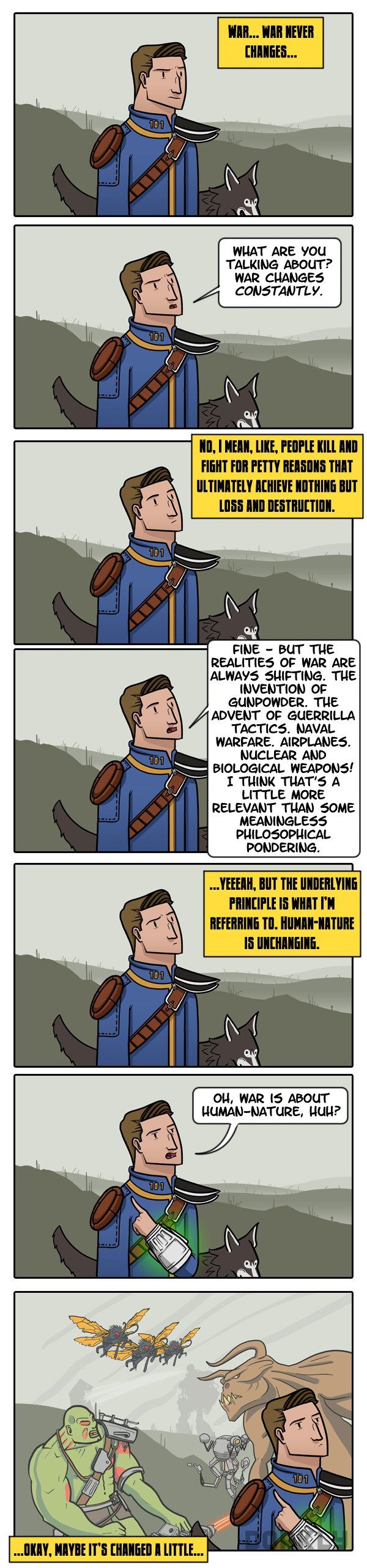 War never changes..