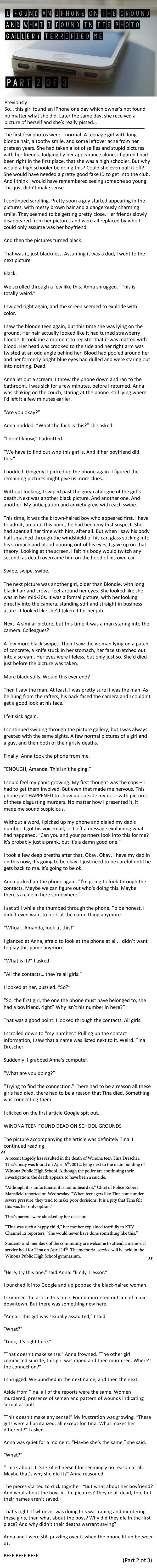 The terrifying iPhone Pt.2