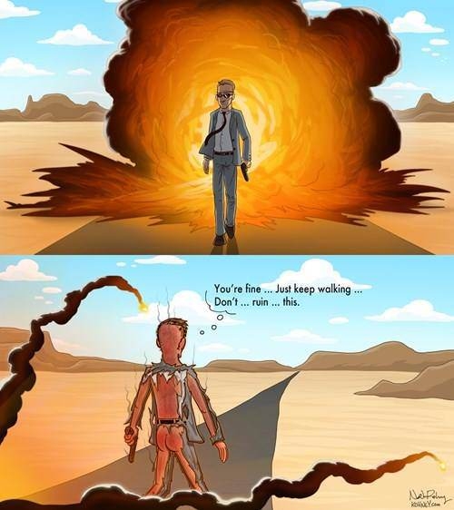 Cool guys don't look back