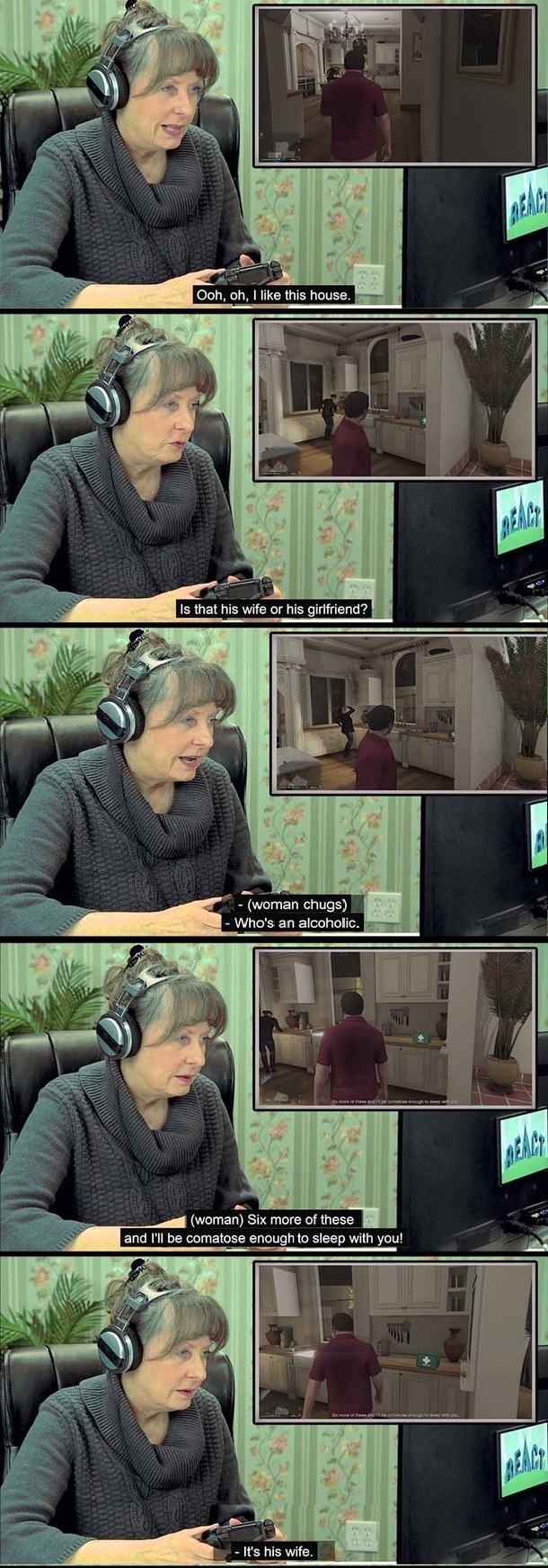 Old people playing GTA V