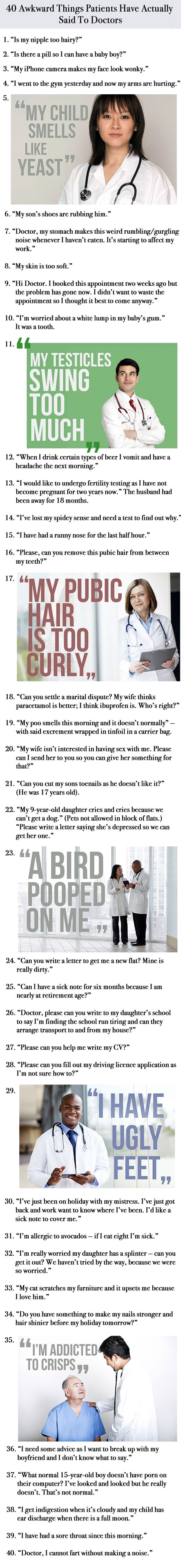 Things patients have said