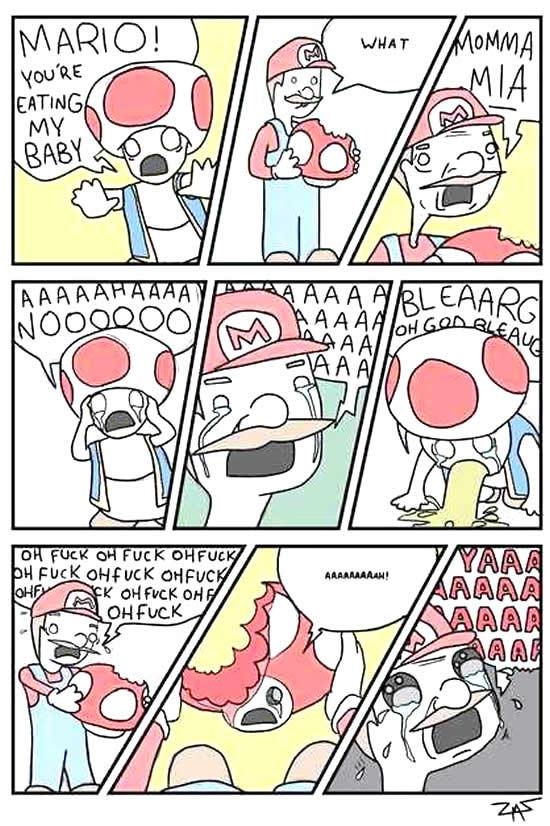 Mario is a cannibal