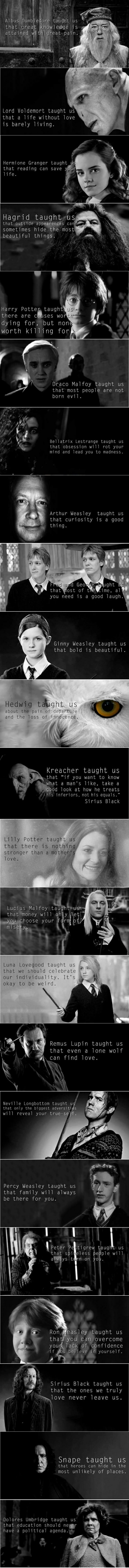 The moral of Harry Potter is..