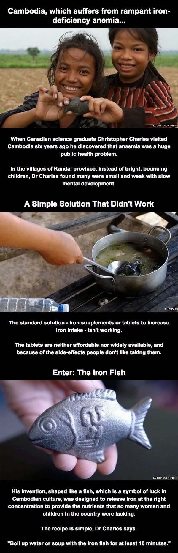 Saving lives with an iron fish