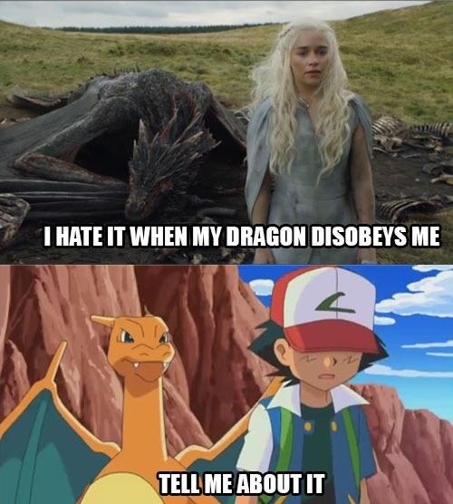 Charizard & Drogon are alike