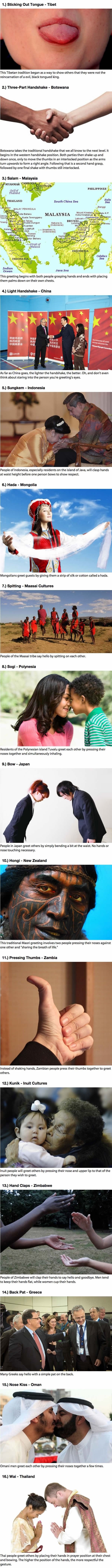 Greeting in other countries