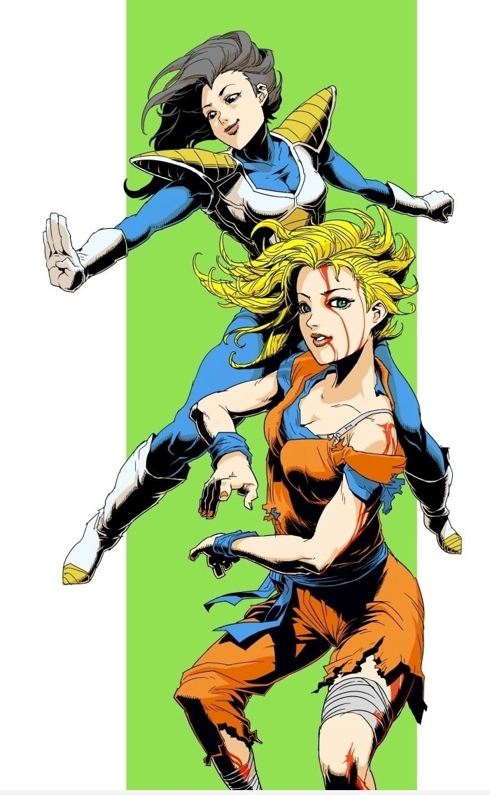 Female Vegeta & Goku
