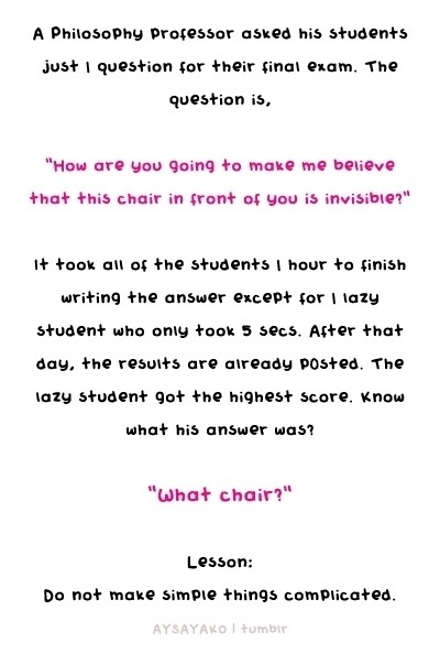 Just think about it