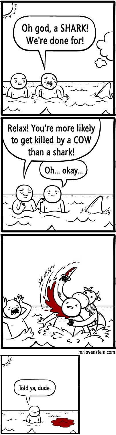 Swimming is dangerous