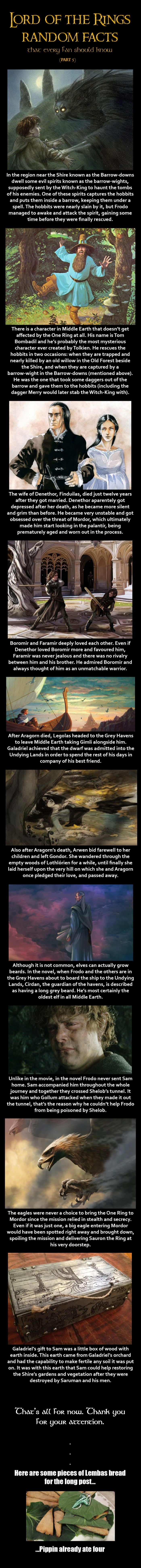 LOTR Facts part 5