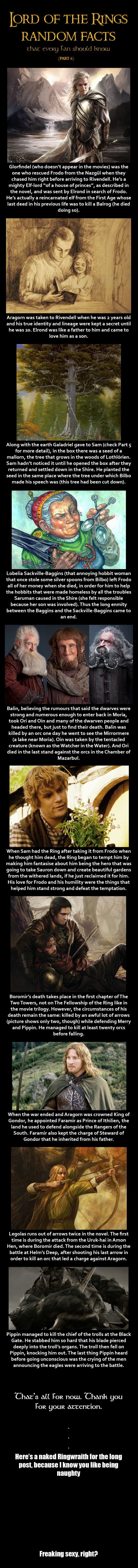 LOTR Facts part 6