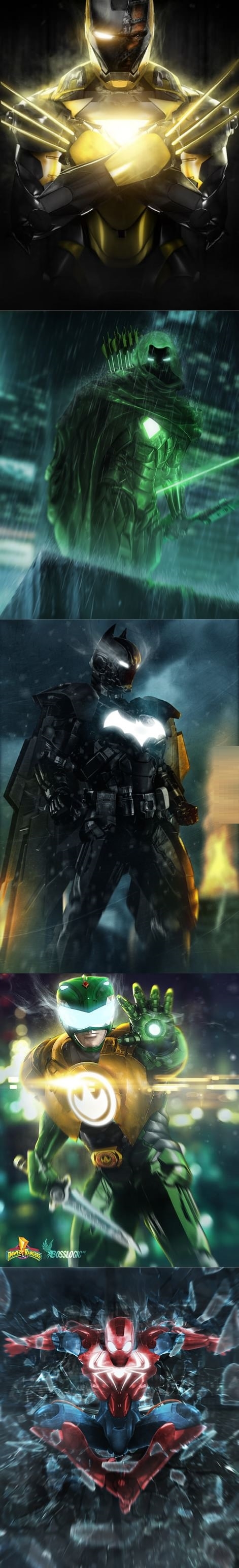 Superheroes iron suits