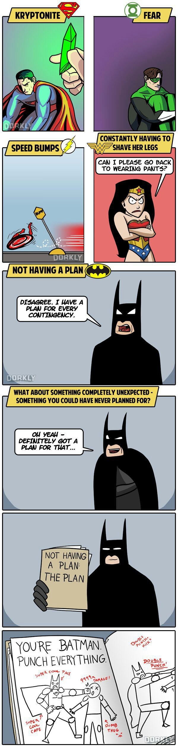 Superheroes weaknesses