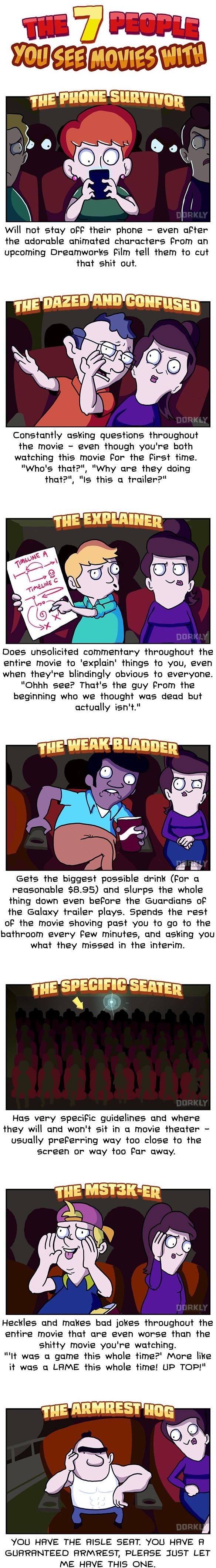 People you see movies with