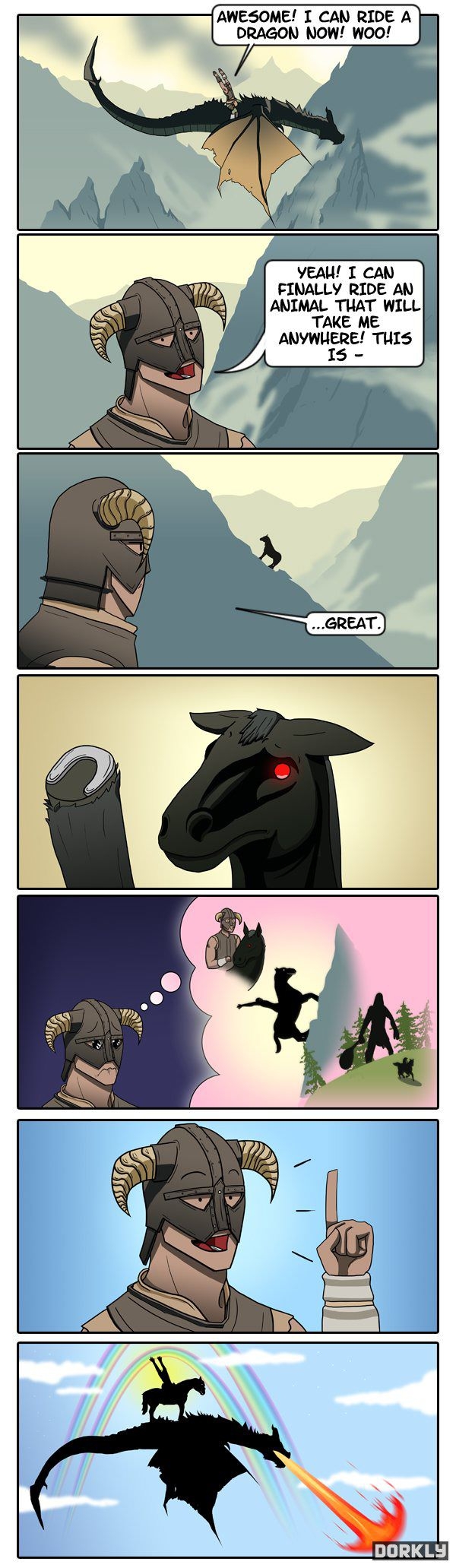 When you leave your horse