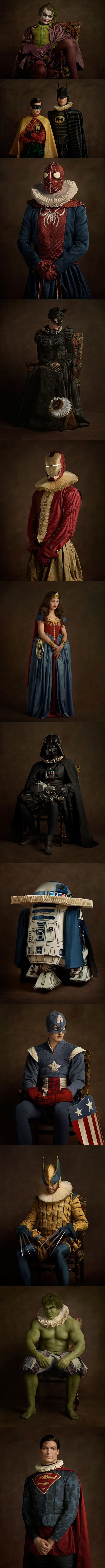 Superheroes' makeovers