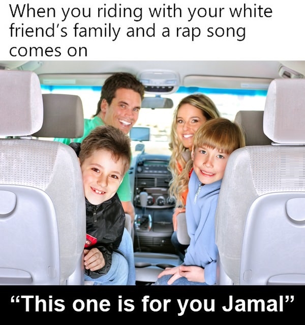 When a rap song comes on