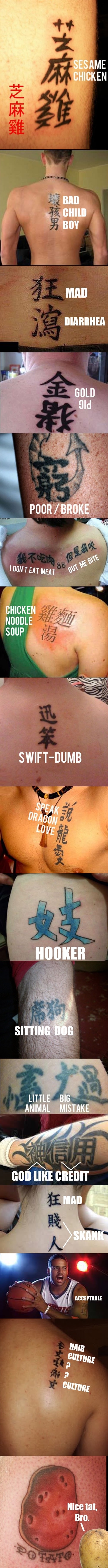 Tattoo fails